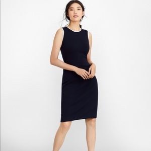 Brooks Brothers Milano-Knit Navy Sheath Dress